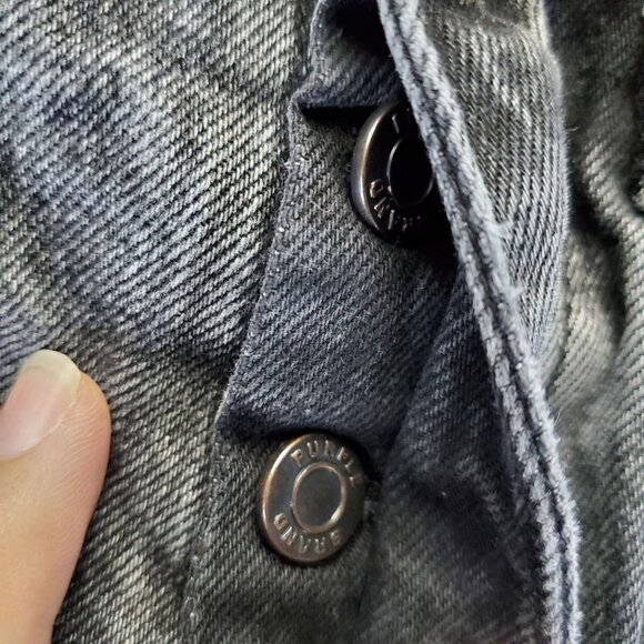 Purple Brand Shorts Mens 28 Black Distressed Ripped Denim Mid Rise Raw Hem Jorts - Picture 14 of 15